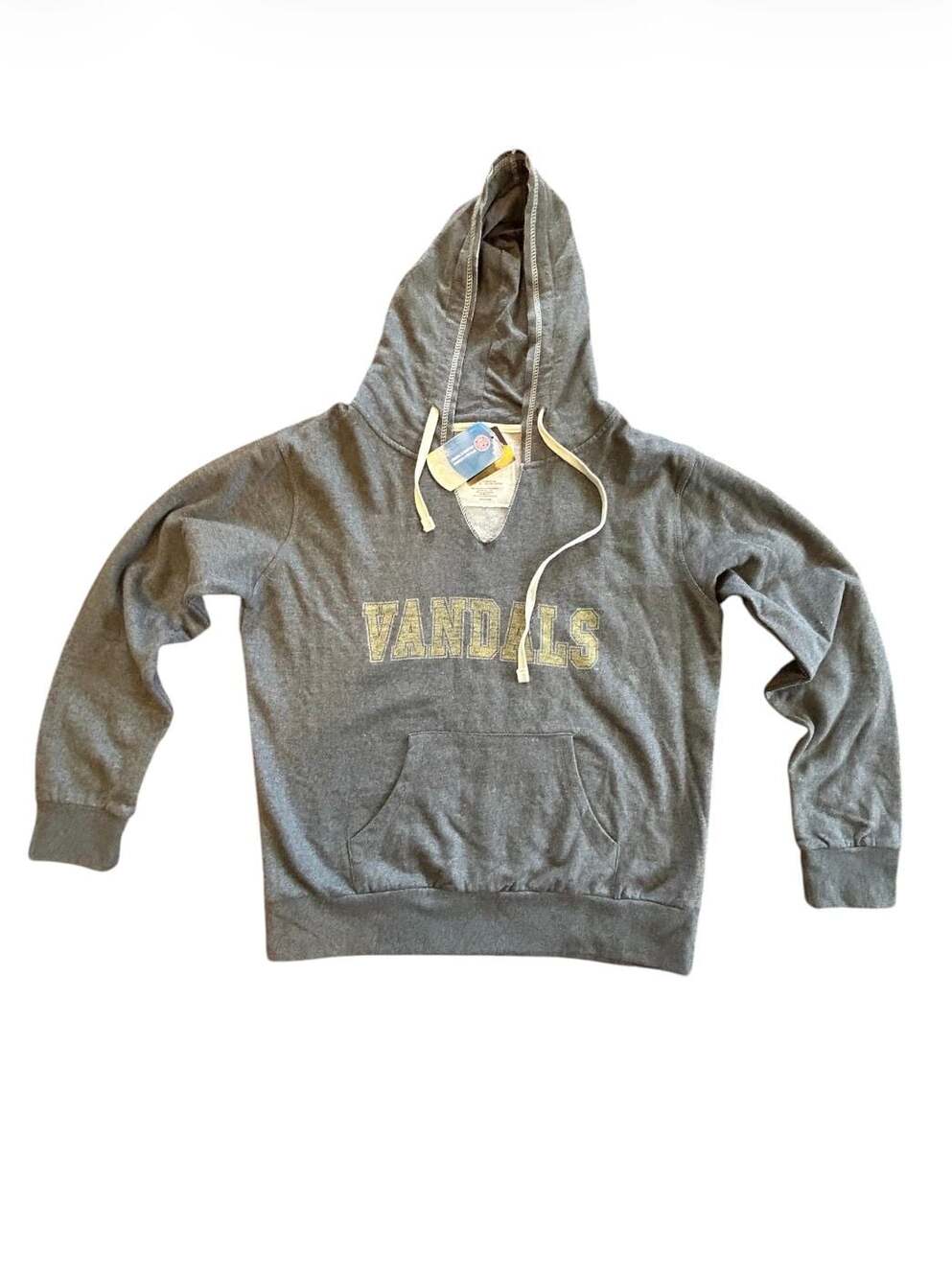 Jones & Mitchell Vandals Gray Lightweight Hoodie Sweatshirt